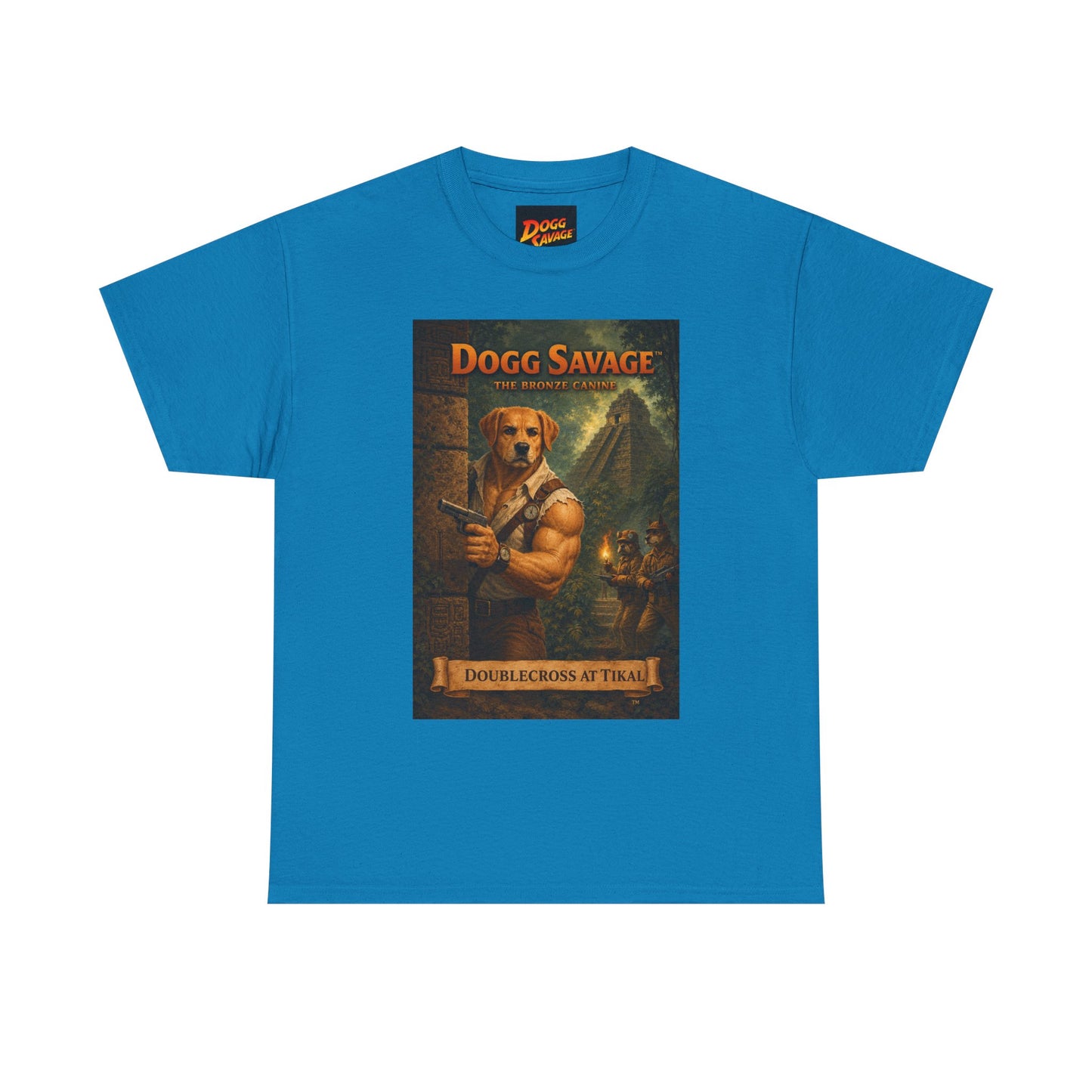 Dogg Savage Vintage Fantasy T-Shirt — "Dogg Savage: Doublecross At Tikal" Graphic Tee