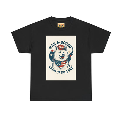 T-Shirt — "Mar-A-DoggO" Patriotic Dog Tee (Land of the Free)
