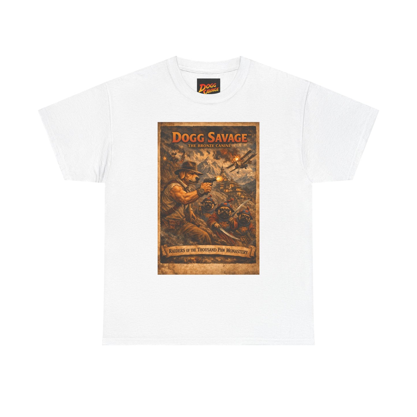 Dogg Savage Retro Graphic Tee — Vintage Adventure Poster T‑Shirt