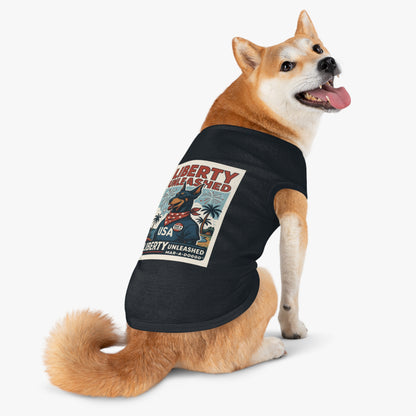 Dog Shirt - "Liberty Unleashed" USA Patriotic Dog Tank