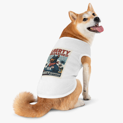 Dog Shirt - "Liberty Unleashed" USA Patriotic Dog Tank