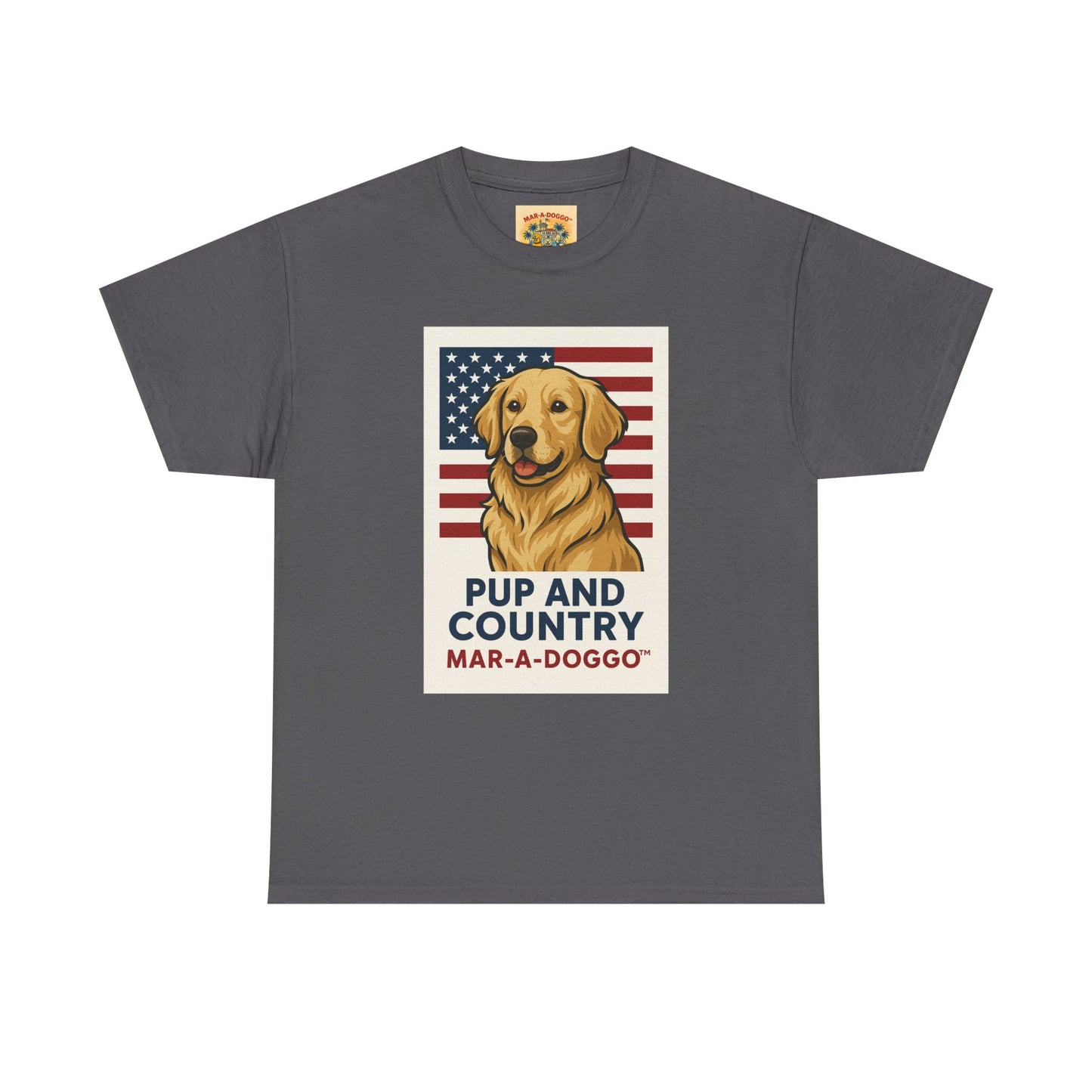 Pup and Country T-Shirt — "Mar-A-Doggo" Patriotic Dog Graphic Tee