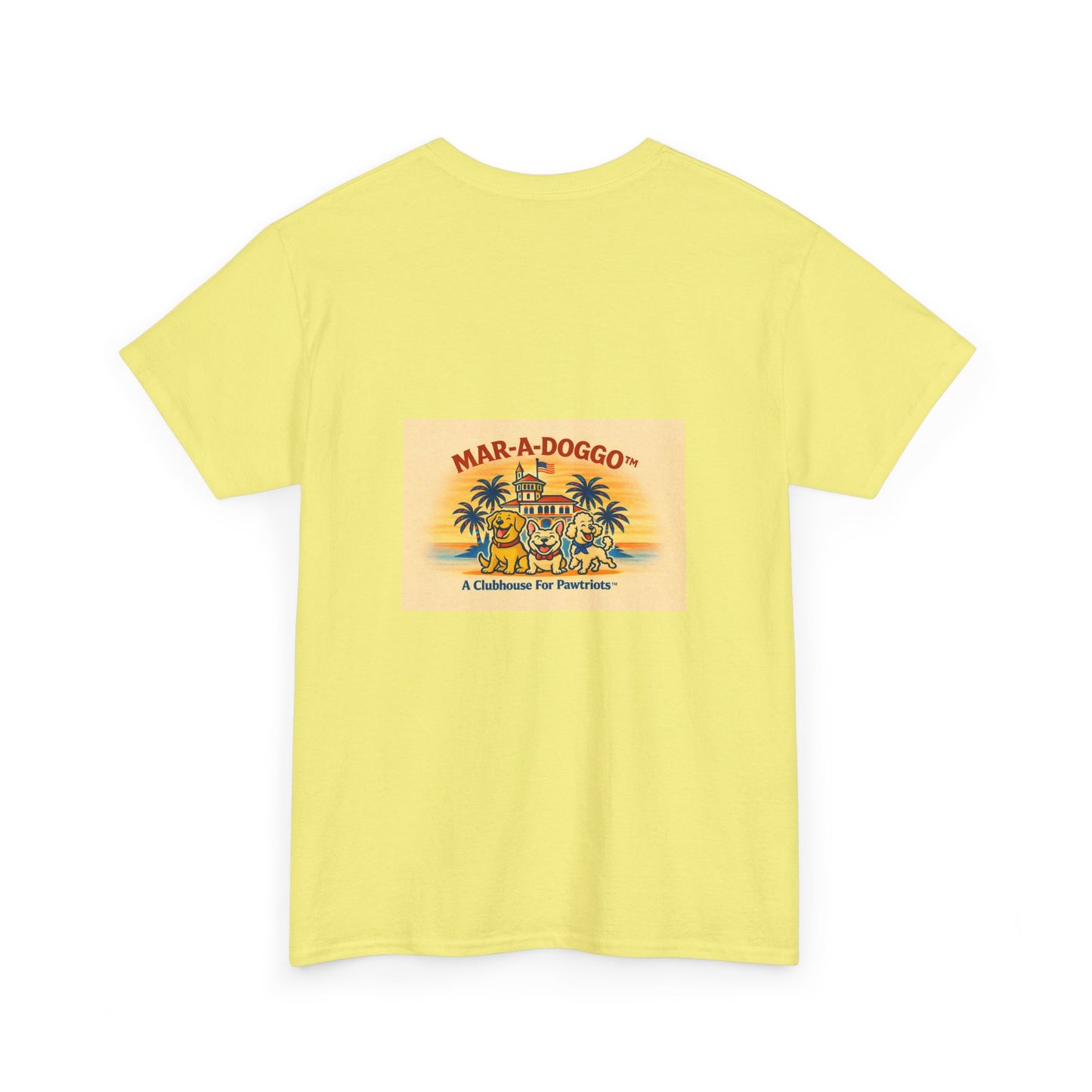 Mar-A-Doggo Tee — Patriotic Golden Retriever 'United We Sit' Shirt