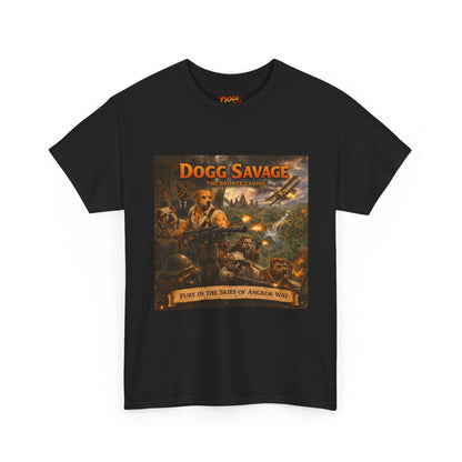 Dogg Savage Album Art T-Shirt "Fury In The Skies of Angkor Wat" — Vintage Rock Poster Tee