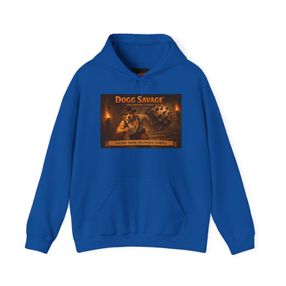 Hoodie — 'Dogg Savage: Escape From Palenque Temple' Retro Graphic Pullover