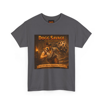 Graphic Tee — "Dogg Savage: Escape From Palenque Temple" Adventure Shirt