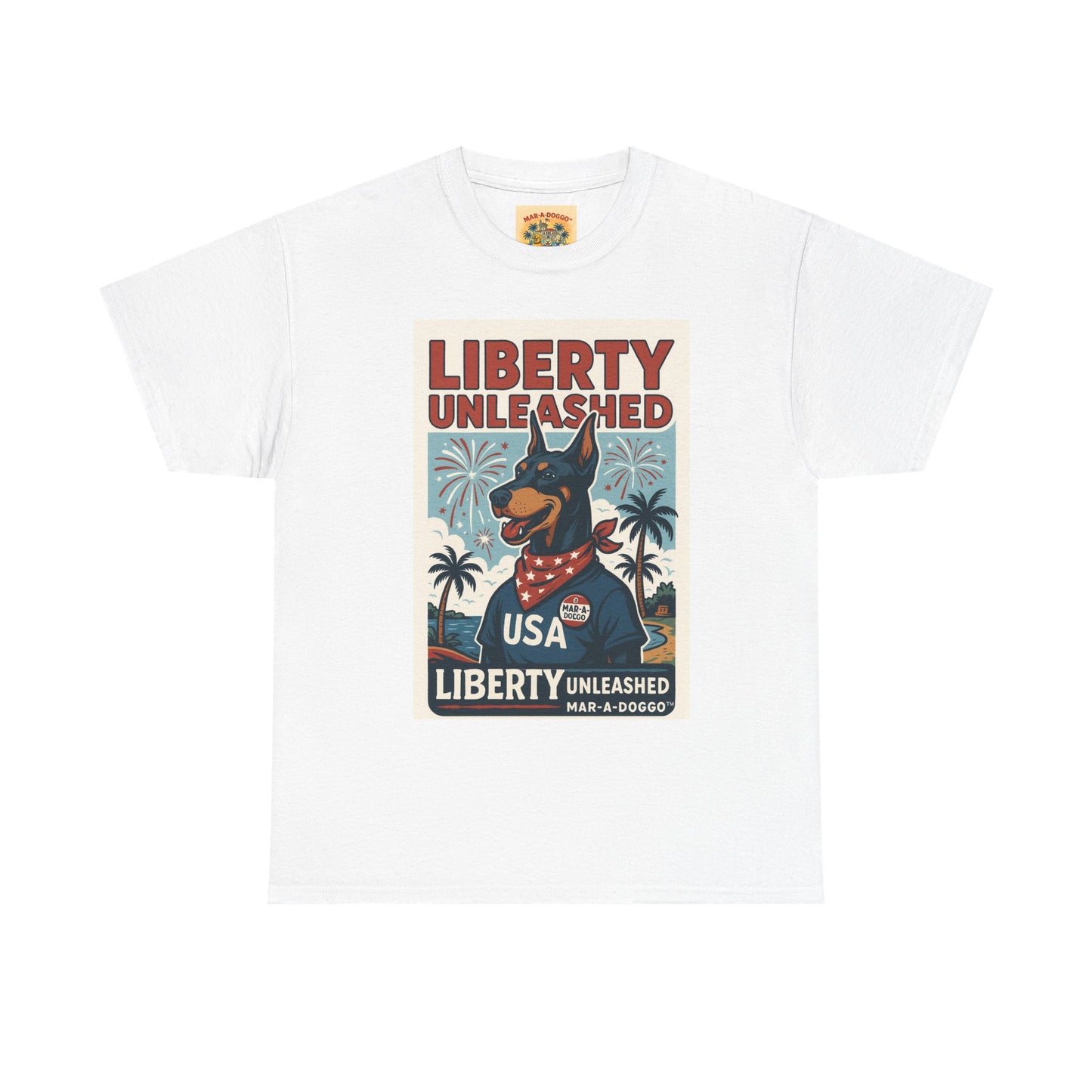 Liberty Unleashed USA Dog Graphic Tee