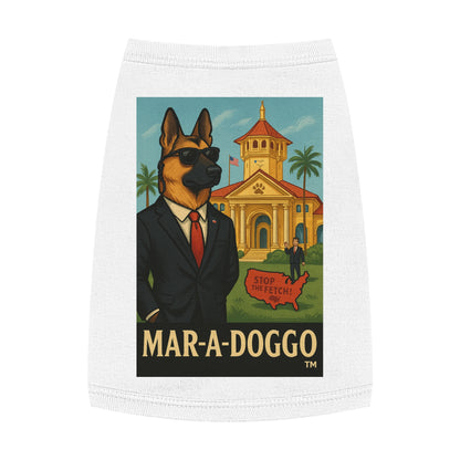 Dog Shirt — Funny 'Mar-A-Doggo' Political Dog Graphic Tank for Dogs