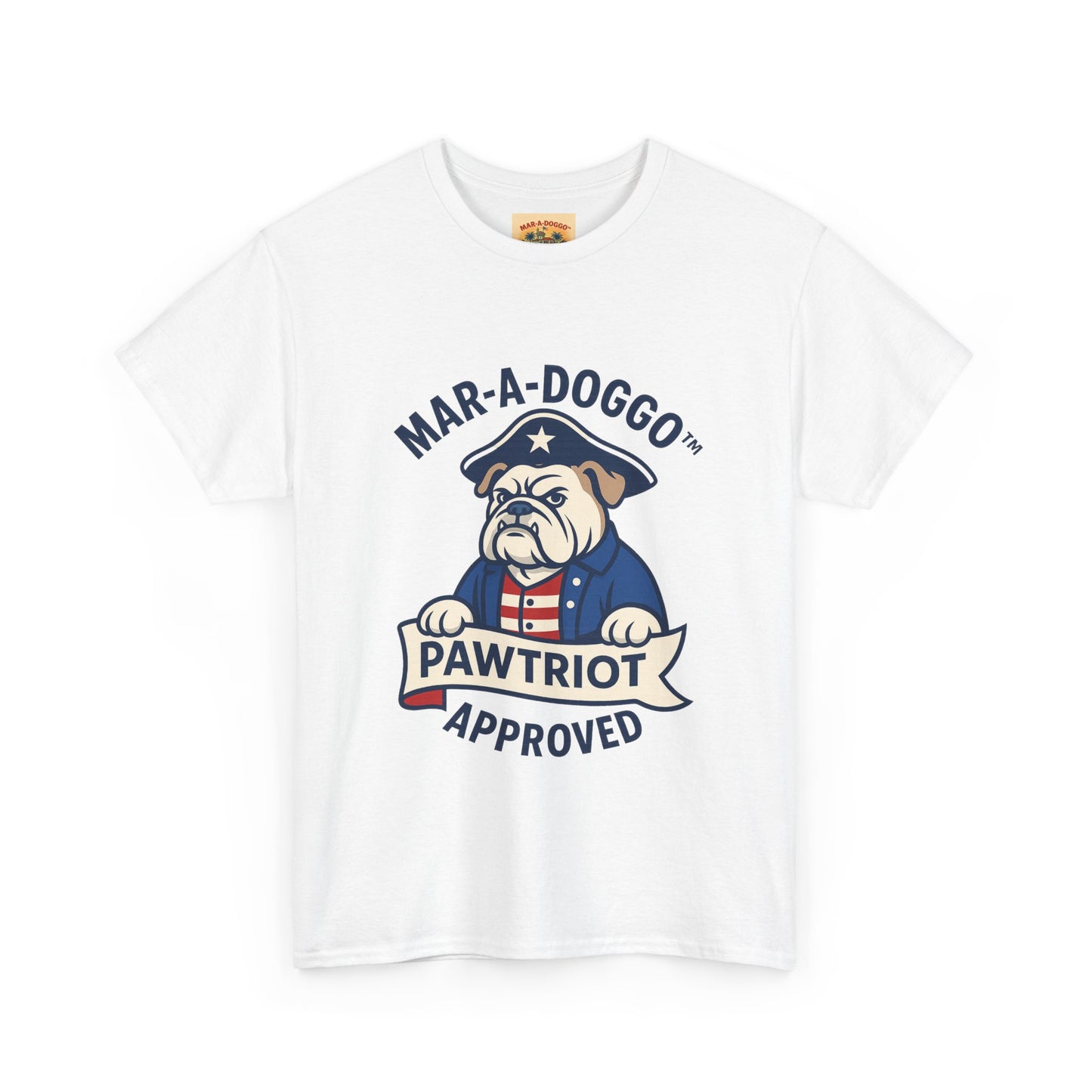 Pawtriot Tee - "Mar-a-Doggo" Patriotic Bulldog Shirt