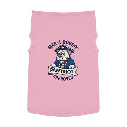 Pawtriot Pet Tank Top - "Mar-A-Doggo" Patriotic Bulldog Dog Shirt