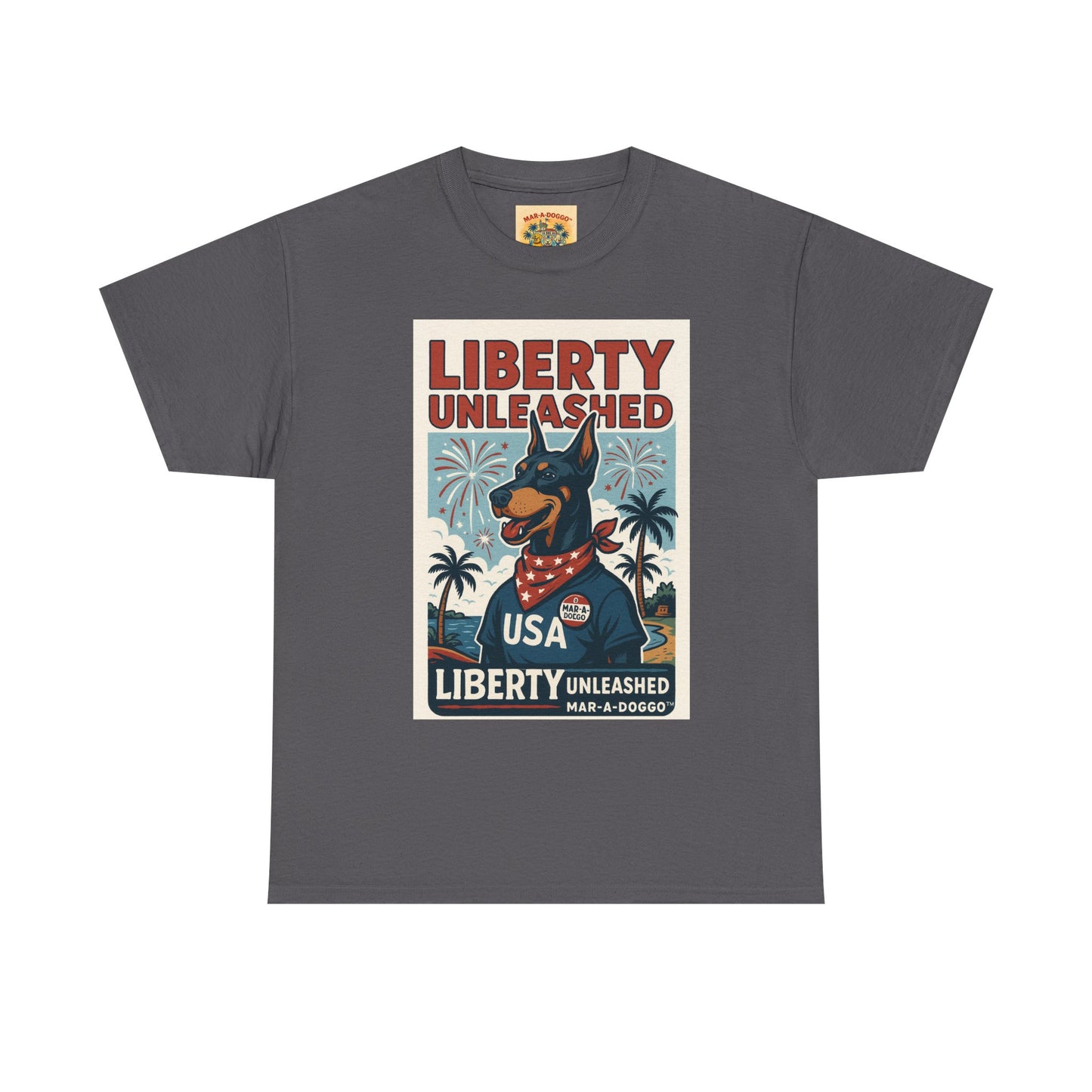 Liberty Unleashed USA Dog Graphic Tee