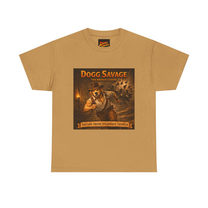 Graphic Tee — "Dogg Savage: Escape From Palenque Temple" Adventure Shirt