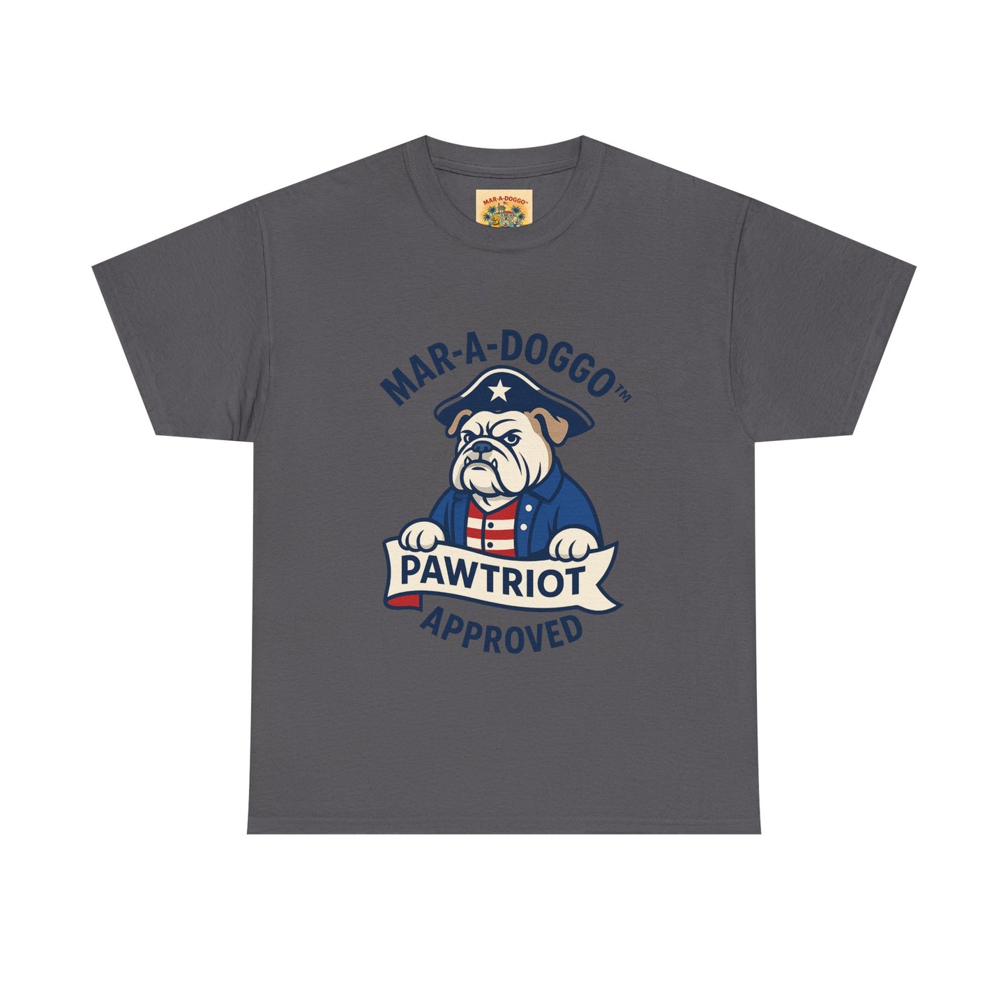 Pawtriot Tee - "Mar-a-Doggo" Patriotic Bulldog Shirt