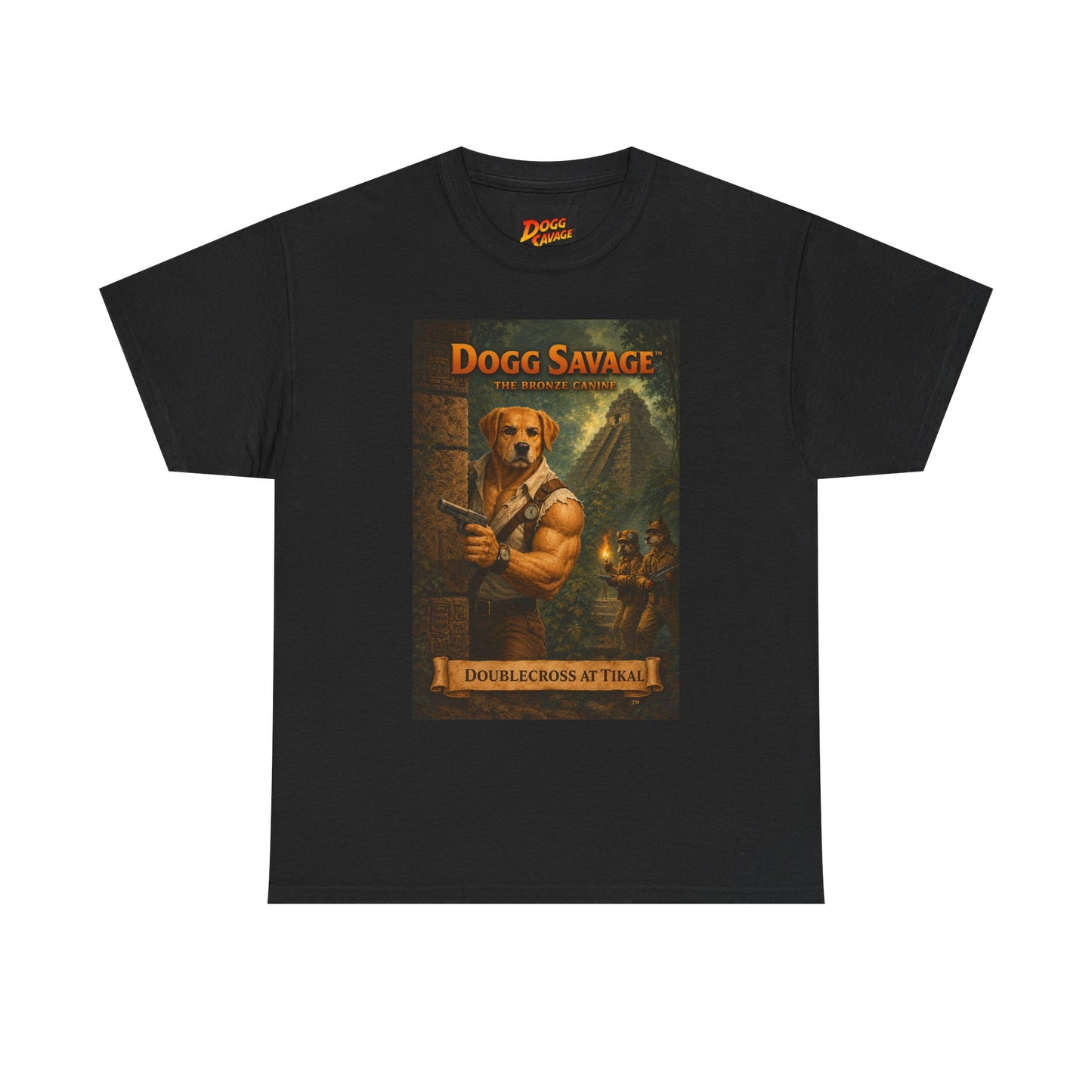 Dogg Savage Vintage Fantasy T-Shirt — "Dogg Savage: Doublecross At Tikal" Graphic Tee