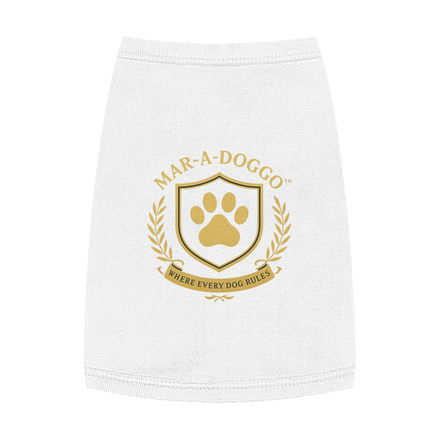 Mar-A-Doggo Dog Shirt - "Where Every Dog Rules" Grey Dog Tank Top