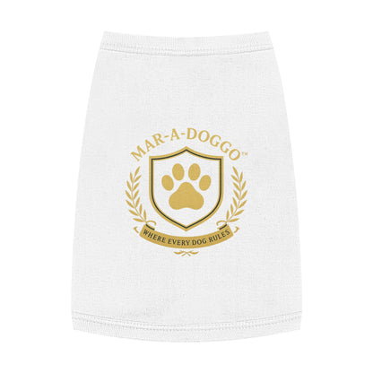 Mar-A-Doggo Dog Shirt - "Where Every Dog Rules" Grey Dog Tank Top