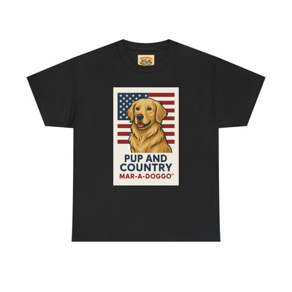 Pup and Country T-Shirt — "Mar-A-Doggo" Patriotic Dog Graphic Tee