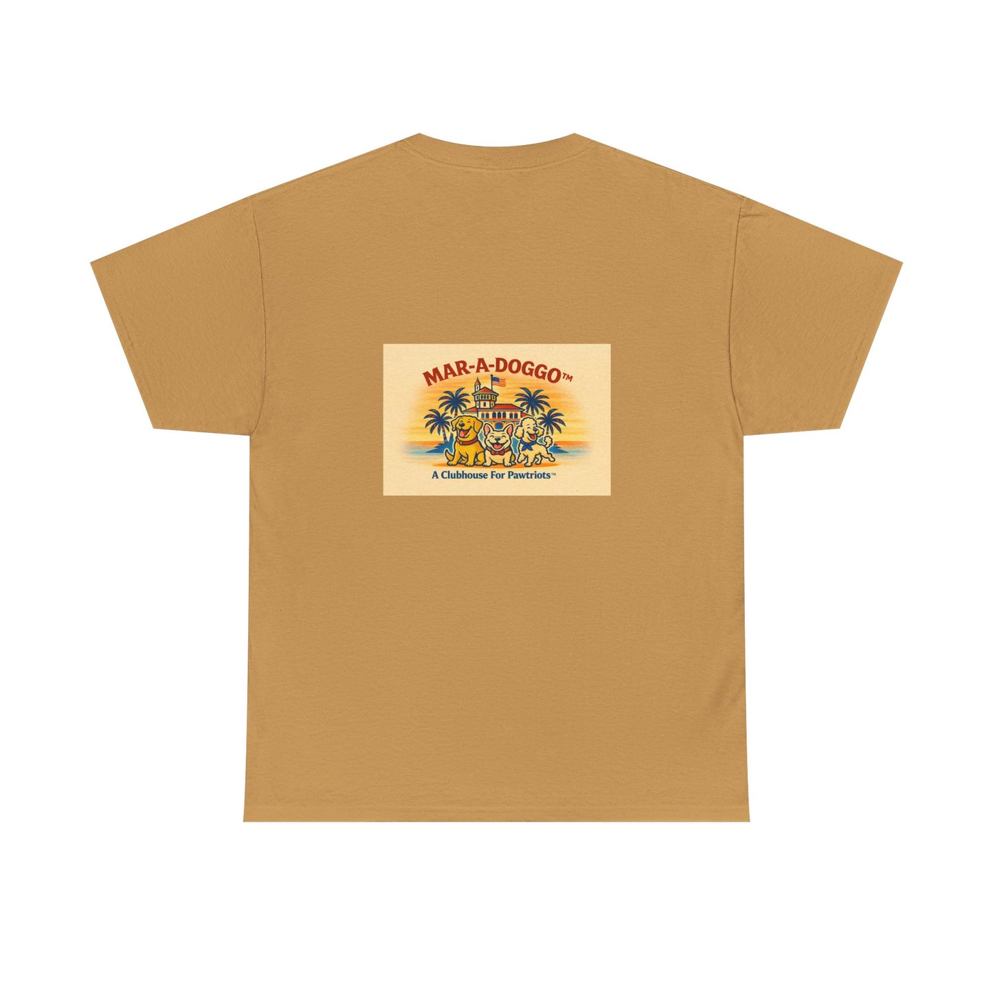 Freedom Coast Tee — "Mar-a-Doggo" Retro Beach Dog Graphic T-Shirt