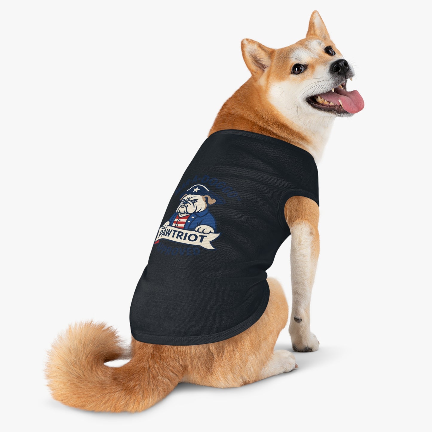 Pawtriot Pet Tank Top - "Mar-A-Doggo" Patriotic Bulldog Dog Shirt
