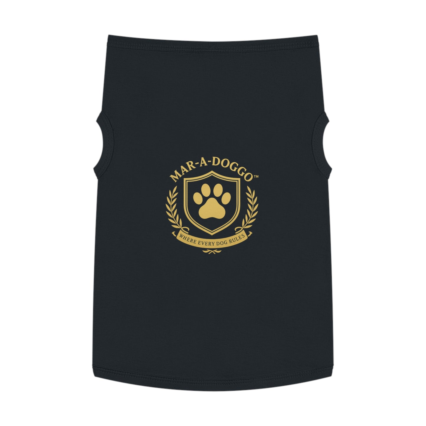 Mar-A-Doggo Dog Shirt - "Where Every Dog Rules" Grey Dog Tank Top