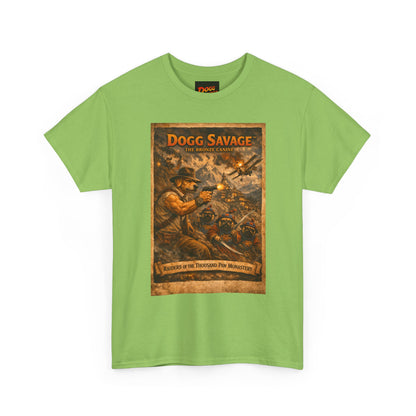 Dogg Savage Retro Graphic Tee — Vintage Adventure Poster T‑Shirt