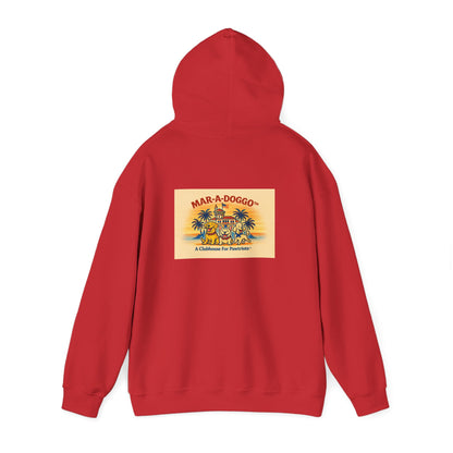Dog Lover Hoodie — “MAR-A-DOGGO: My Dog Has Great Jeans” Graphic Pullover