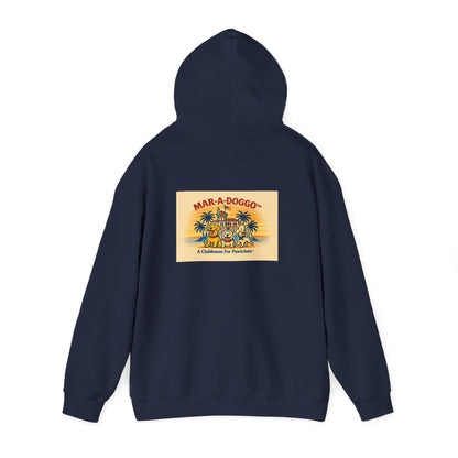 Dog Lover Hoodie — “MAR-A-DOGGO: My Dog Has Great Jeans” Graphic Pullover
