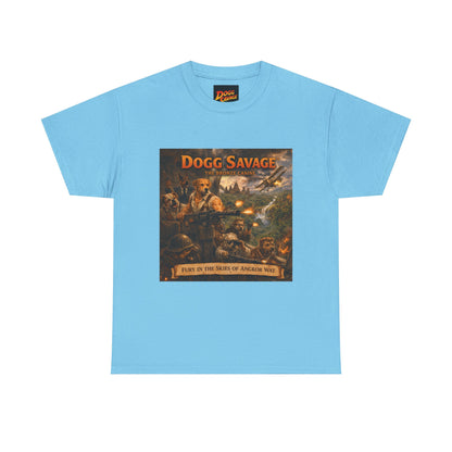 Dogg Savage Album Art T-Shirt "Fury In The Skies of Angkor Wat" — Vintage Rock Poster Tee