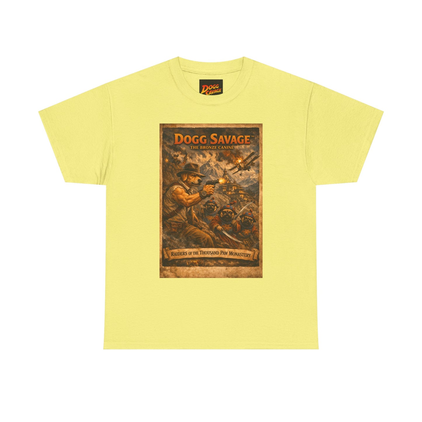 Dogg Savage Retro Graphic Tee — Vintage Adventure Poster T‑Shirt