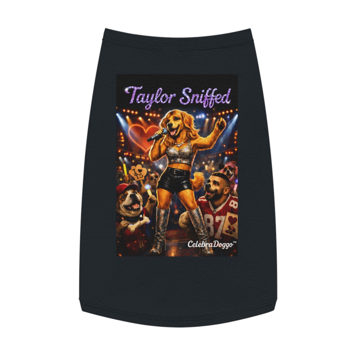 Dog Shirt — "Taylor Sniffed" Concert Pet Tee (Celebrity Singer Design)