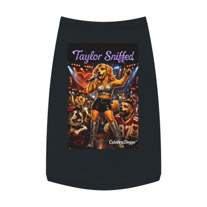 Dog Shirt — "Taylor Sniffed" Concert Pet Tee (Celebrity Singer Design)