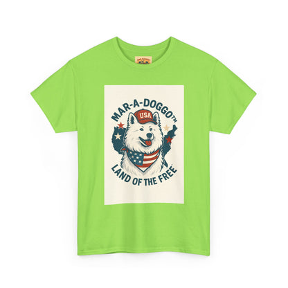 T-Shirt — "Mar-A-DoggO" Patriotic Dog Tee (Land of the Free)