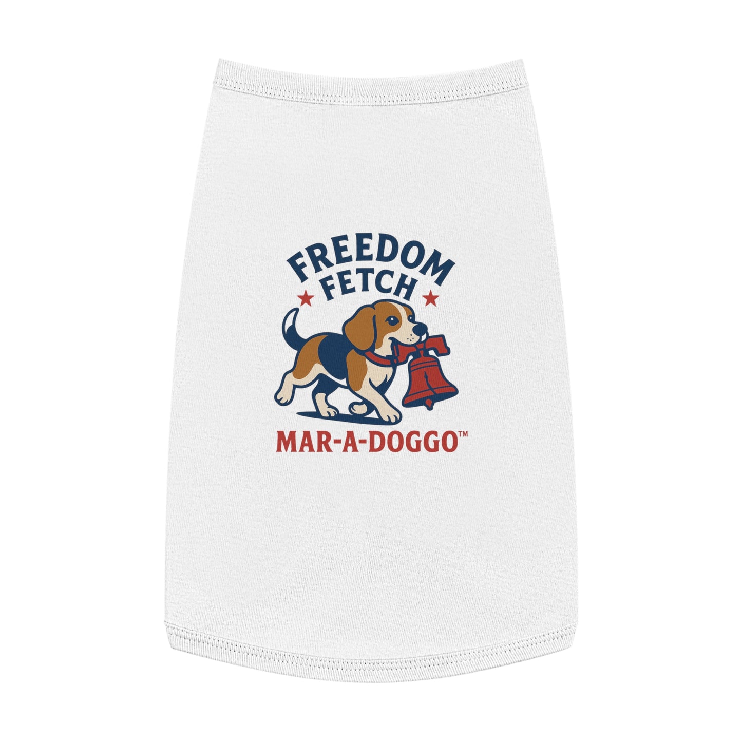 Freedom Fetch Pet Tank Top — "Mar-A-Doggo" Patriotic Dog Shirt
