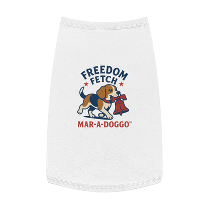 Freedom Fetch Pet Tank Top — "Mar-A-Doggo" Patriotic Dog Shirt