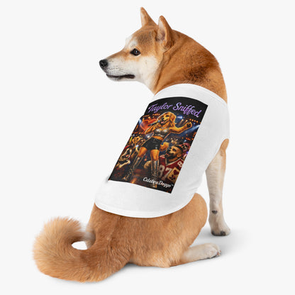 Dog Shirt — "Taylor Sniffed" Concert Pet Tee (Celebrity Singer Design)
