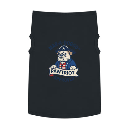Pawtriot Pet Tank Top - "Mar-A-Doggo" Patriotic Bulldog Dog Shirt