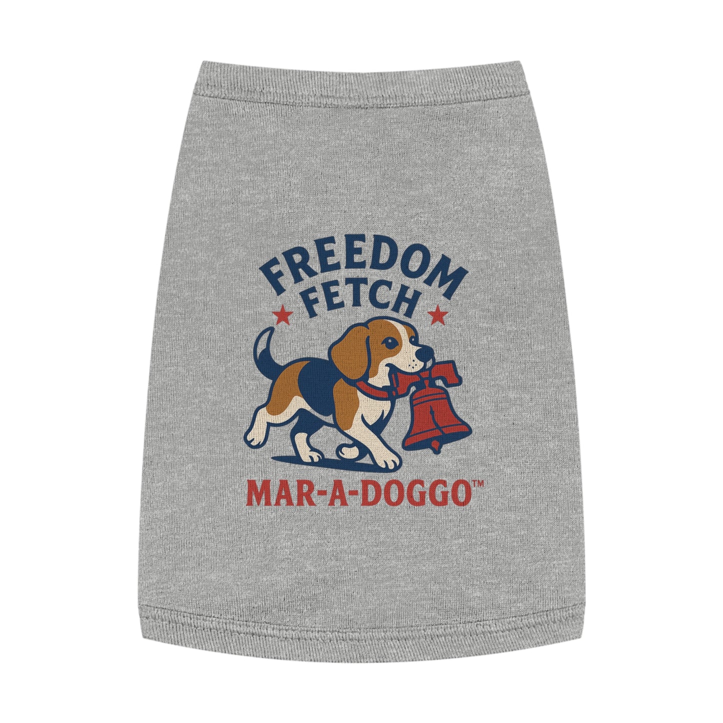 Freedom Fetch Pet Tank Top — "Mar-A-Doggo" Patriotic Dog Shirt