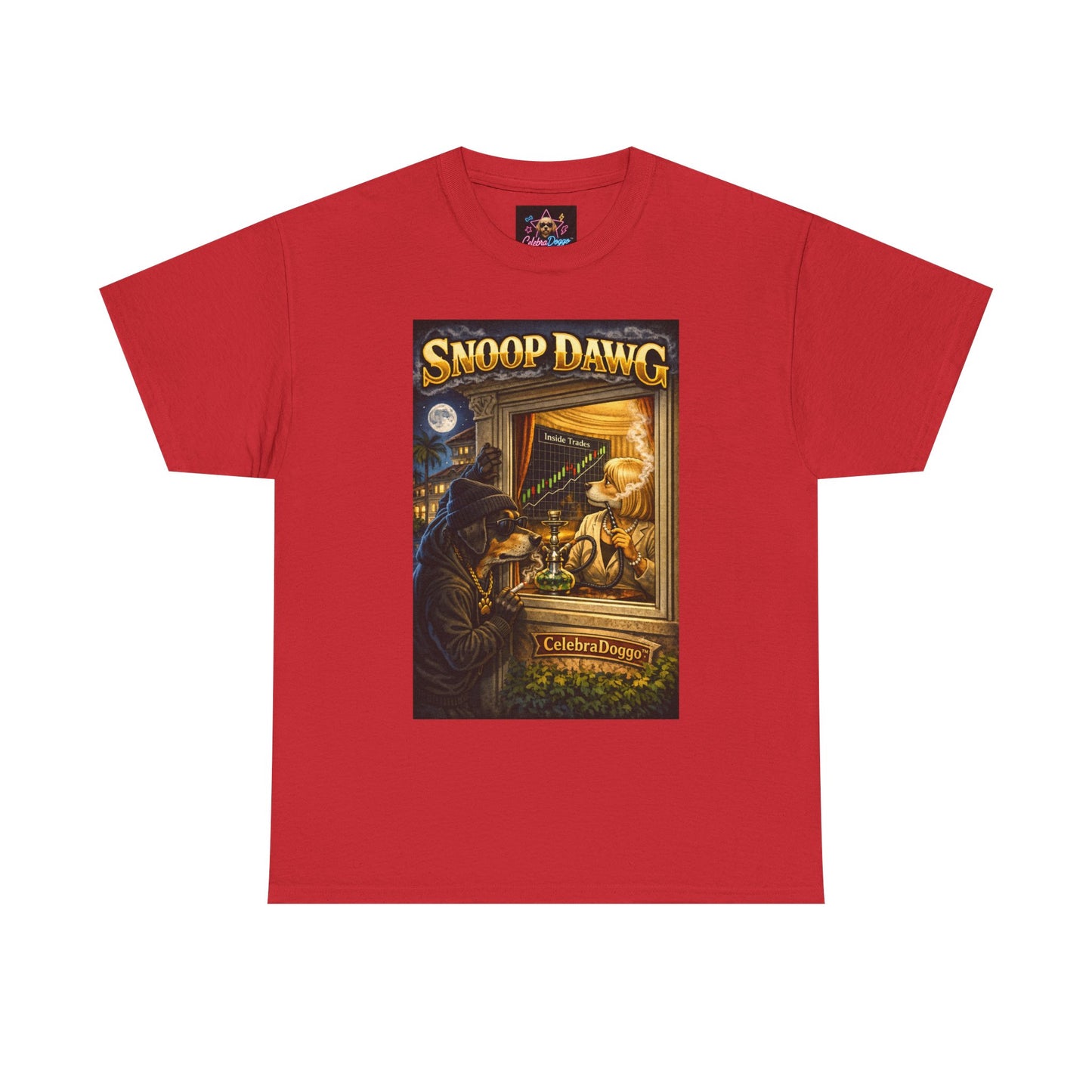 Dog Graphic Tee — "Snoop Dawg" Retro Party T-Shirt