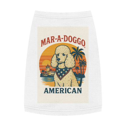 Mar-A-Doggo "American" Poodle Pet Tank Top — Retro Patriotic Dog Shirt