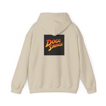 Dogg Savage Vintage Adventure Hoodie "Fury In The Skies Of Angkor Wat" — Retro Logo Pullover