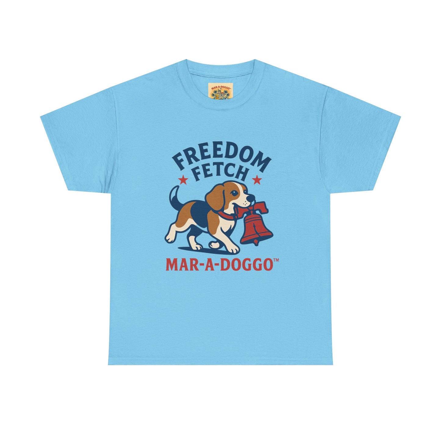 Freedom Fetch Tee — Mar-A-Doggo Patriotic Dog T-Shirt