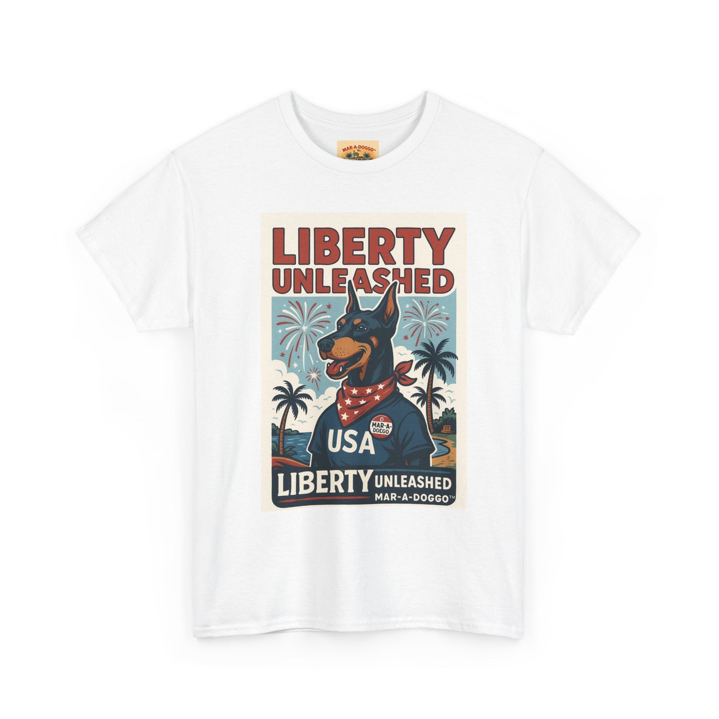 Liberty Unleashed USA Dog Graphic Tee