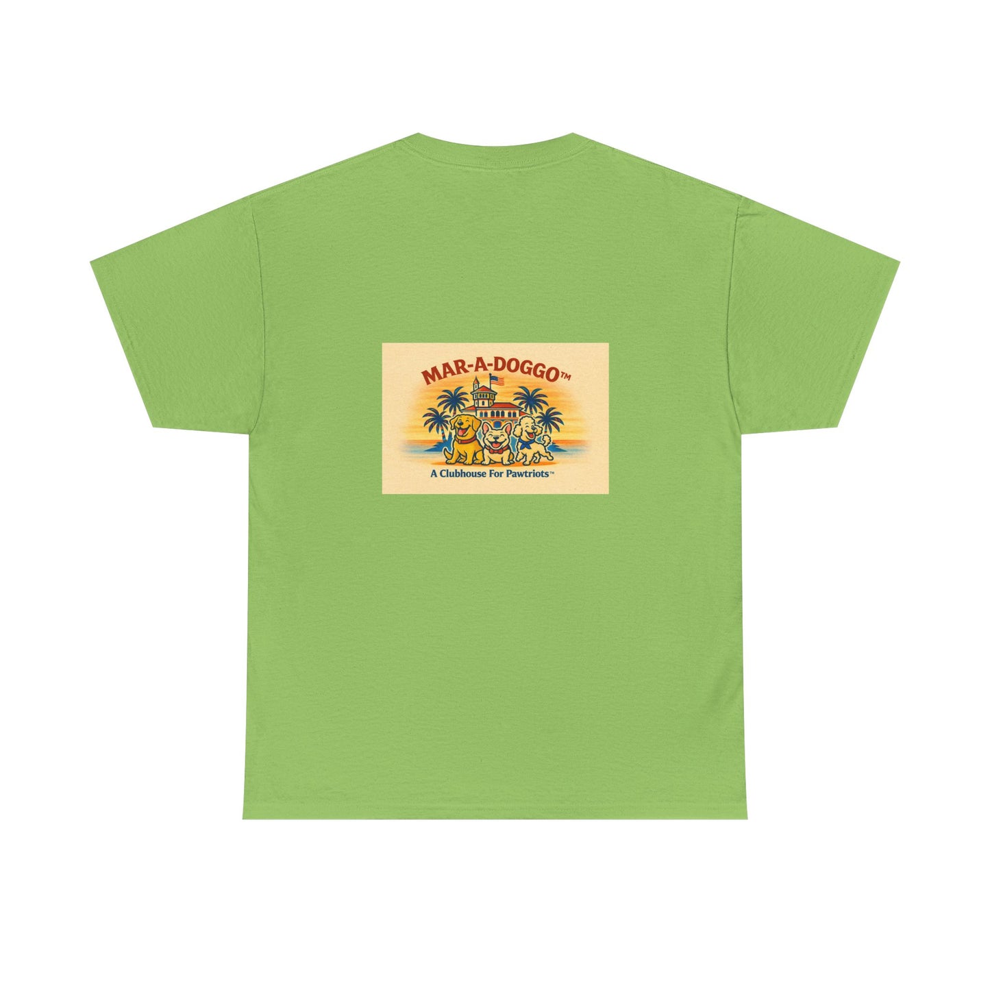 Freedom Coast Tee — "Mar-a-Doggo" Retro Beach Dog Graphic T-Shirt