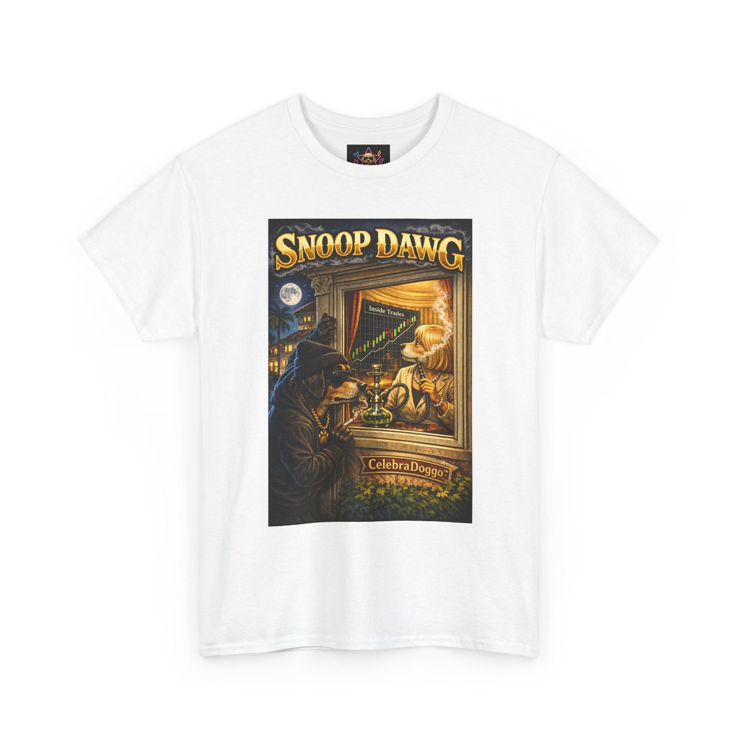 Dog Graphic Tee — "Snoop Dawg" Retro Party T-Shirt