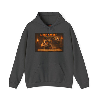 Hoodie — 'Dogg Savage: Escape From Palenque Temple' Retro Graphic Pullover
