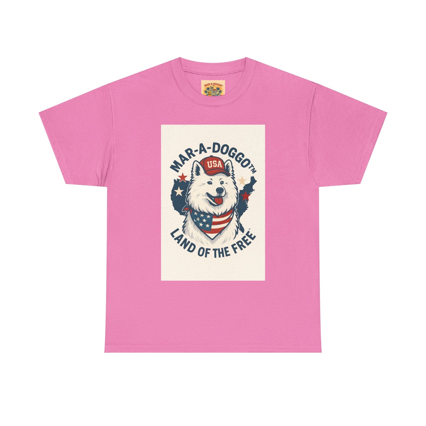 T-Shirt — "Mar-A-DoggO" Patriotic Dog Tee (Land of the Free)