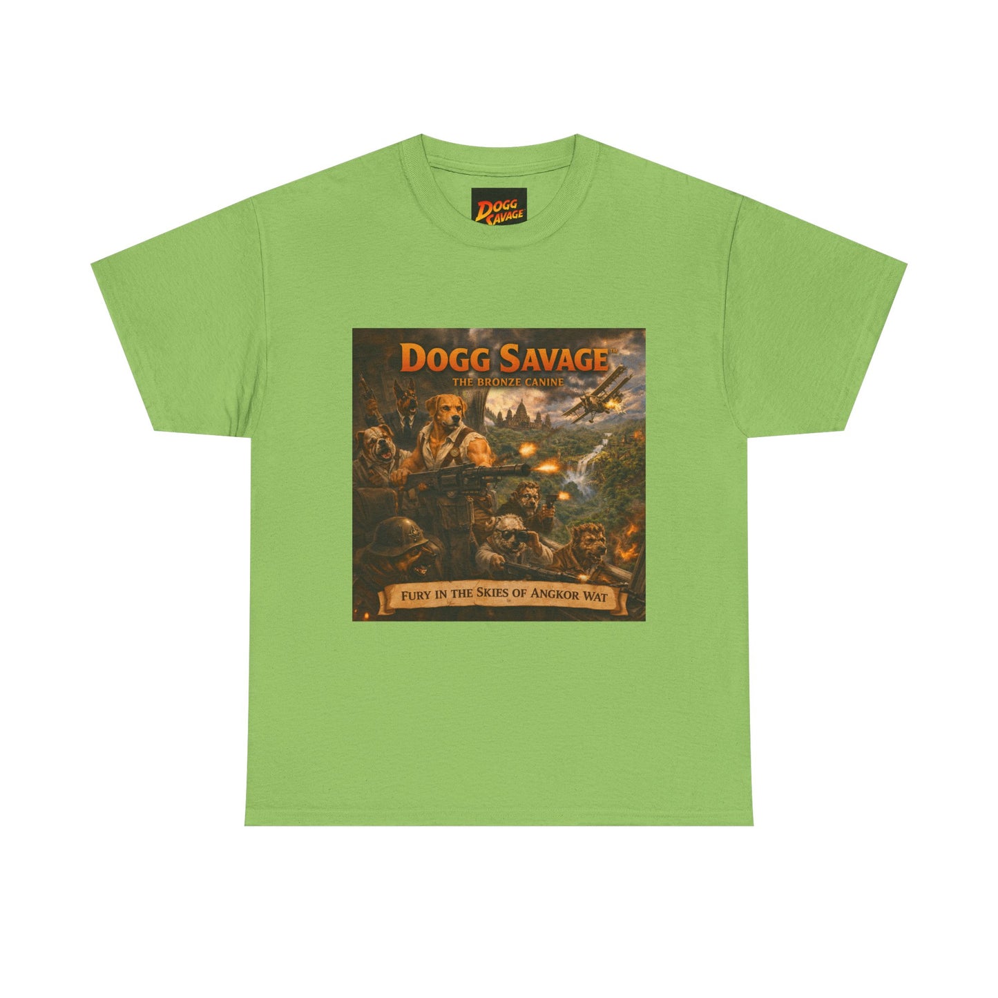 Dogg Savage Album Art T-Shirt "Fury In The Skies of Angkor Wat" — Vintage Rock Poster Tee
