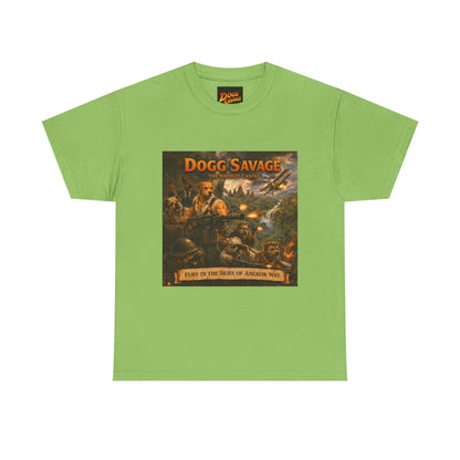Dogg Savage Album Art T-Shirt "Fury In The Skies of Angkor Wat" — Vintage Rock Poster Tee