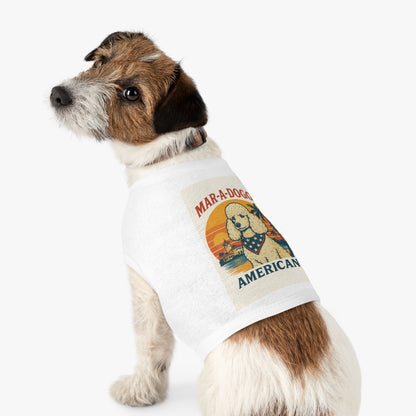 Mar-A-Doggo "American" Poodle Pet Tank Top — Retro Patriotic Dog Shirt