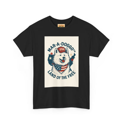 T-Shirt — "Mar-A-DoggO" Patriotic Dog Tee (Land of the Free)